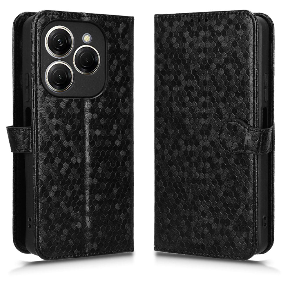 For Transsion Tecno Spark 20 Pro Cell Phone Case PU Leather Imprinted Wallet Shockproof Stand Cover - Silver For Transsion Tecno Spark 20 Pro Cell Phone Case PU Leather Imprinted Wallet Shockproof Stand Cover - Silver